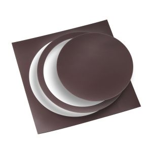 Braune flexible Magnetfolie in quadratischer, ringförmiger und runder Ausführung